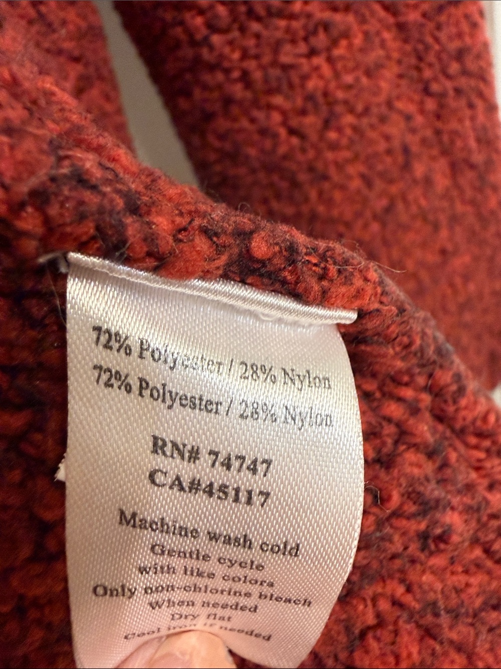 Natural Reflections Rust Zip-Front Teddy Jacket - Picture 5 of 5